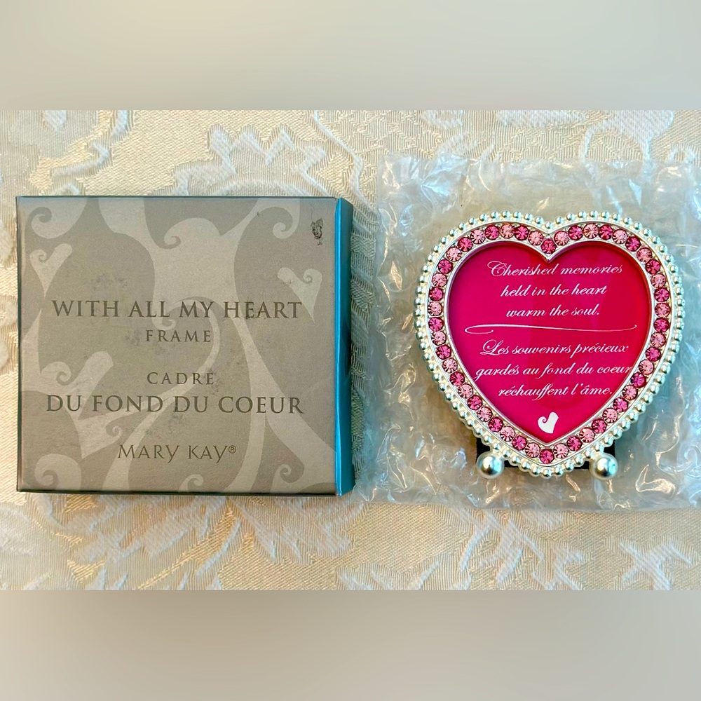 💖 Mary Kay Pink Crystal Rhinestone Picture Frame 💖
